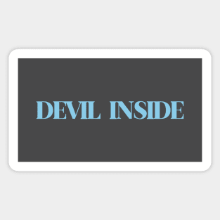 Devil Inside, blue Sticker